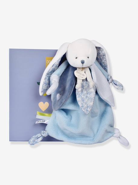 Lapin doudou cœur océan 25 cm bleu - vertbaudet enfant 