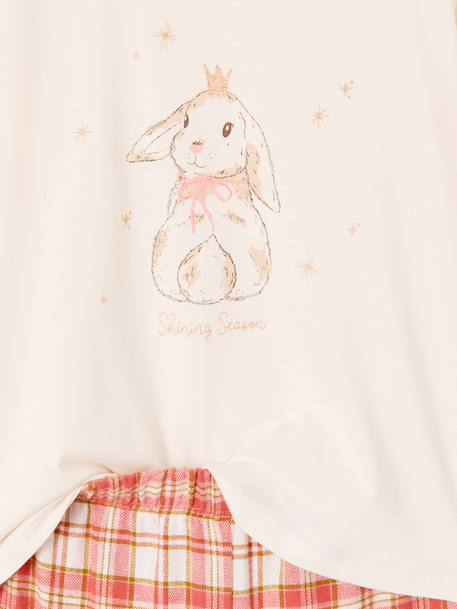 Meisjespyjama met broek beige - vertbaudet enfant 