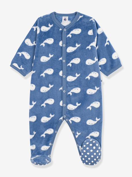 Baby overpyjama met walvisdessin nachtblauw - vertbaudet enfant 