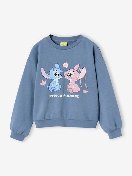 Sweat Lilo et Stitch bleu chambray - vertbaudet enfant 