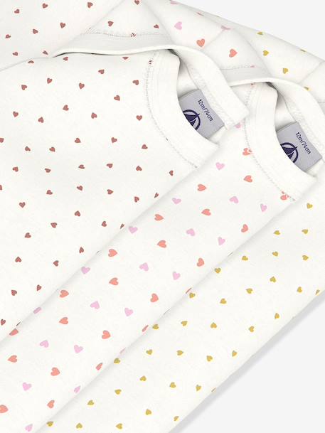 Set van 3 rompers met lange mouwen wit - vertbaudet enfant 