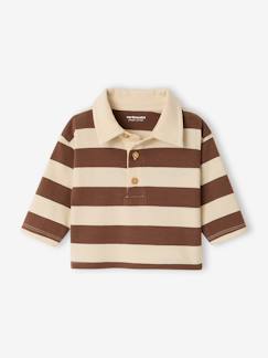 -T-shirt polo bébé rayé manches longues