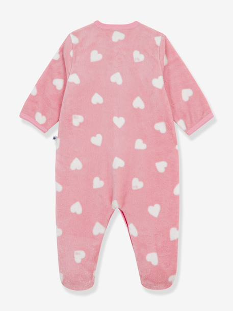 Babypyjama PETIT BATEAU met hartjes lichtroze. - vertbaudet enfant 