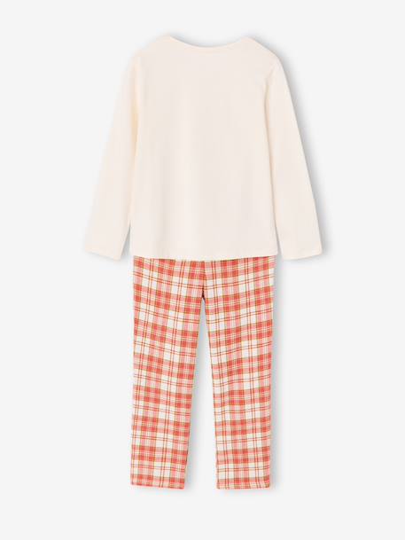 Pyjama pantalon fille beige - vertbaudet enfant 