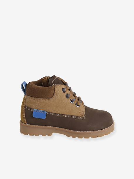 Babyschoentjes eerste stapjes boots donkerbruin - vertbaudet enfant 