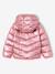 Doudoune fille légère à capuche effet brillant métallisé rose+rose pâle - vertbaudet enfant 