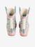 Bottes pluie fille caoutchouc bleu imprimé+écru+lot rose - vertbaudet enfant 