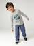 T-shirt motif ludique garçon écru+gris ardoise+gris chiné - vertbaudet enfant 