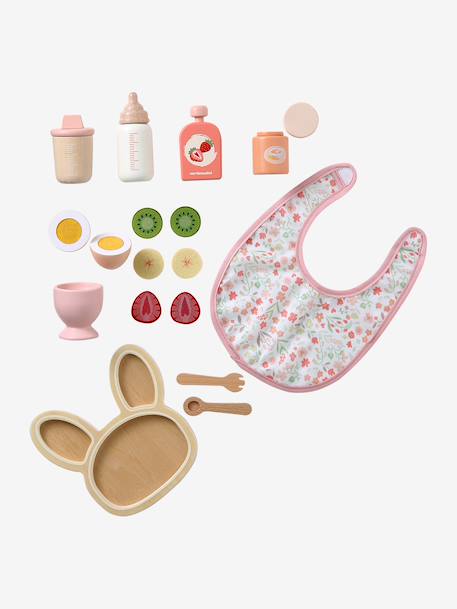 FSC® houten eetset voor babypop rozen - vertbaudet enfant 