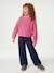 Jean large fille bleu moyen+denim brut - vertbaudet enfant 