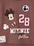 Minnie sweater voor meisjes chocoladebruin - vertbaudet enfant 