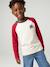 T-shirt manches longues garçon bordeaux+ocre+vert sauge - vertbaudet enfant 