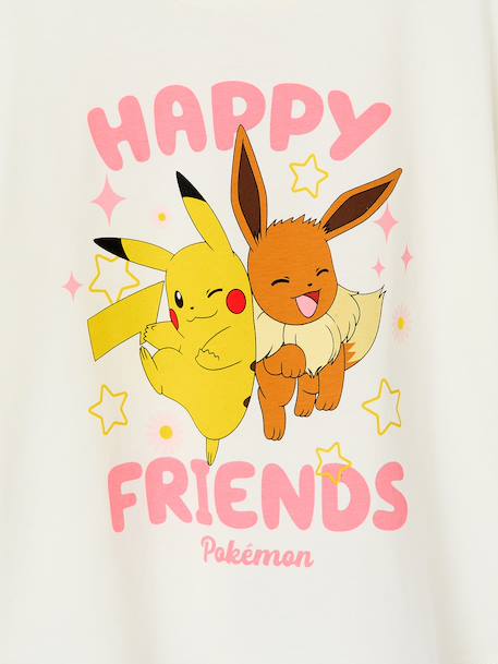 T-shirt Pokémon ™ fille manches courtes écru - vertbaudet enfant 