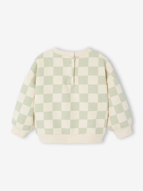 Sweat bébé garçon manches longues vert sauge - vertbaudet enfant 