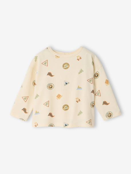 T-shirt manches longues bébé garçon vanille - vertbaudet enfant 