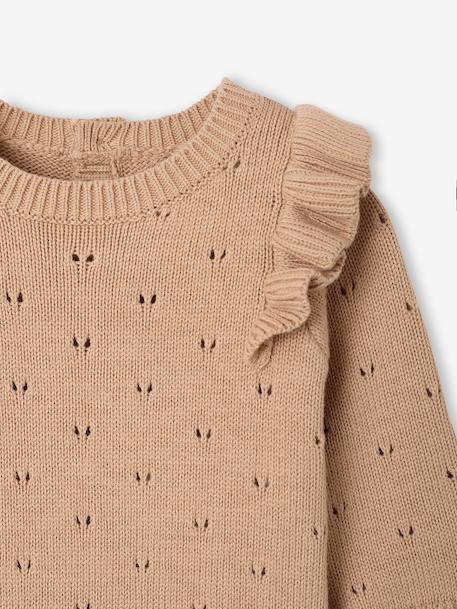 Gebreid babyboxpakje meisje gemêleerd beige - vertbaudet enfant 