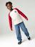 T-shirt manches longues garçon bordeaux+ocre+vert sauge - vertbaudet enfant 