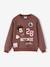 Minnie sweater voor meisjes chocoladebruin - vertbaudet enfant 