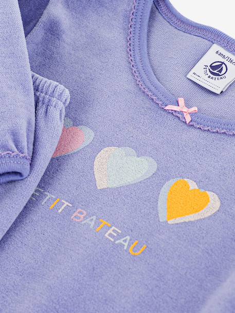 Kinderpyjama PETIT BATEAU hartjes blauw - vertbaudet enfant 