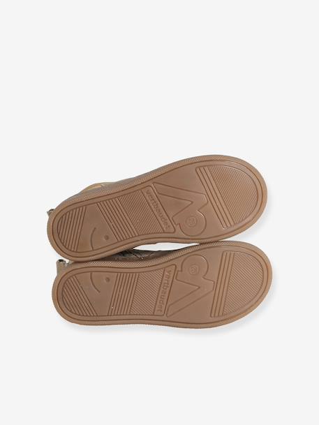 Leren meisjeslaarzen beige+brons+bruin+groen+kameel+marineblauw+oudroze - vertbaudet enfant 