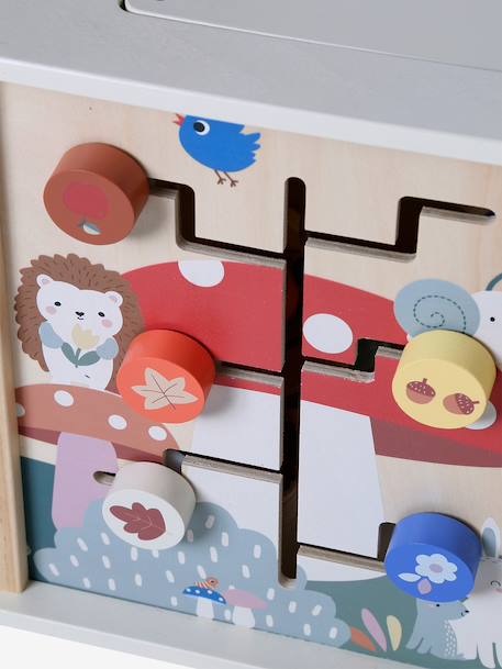 Grote activiteitenkubus met de 4 seizoenen van FSC®-hout hout+meerkleurig - vertbaudet enfant 