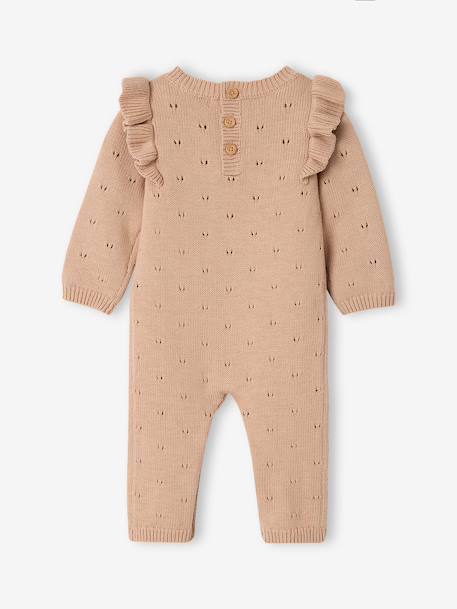 Gebreid babyboxpakje meisje gemêleerd beige - vertbaudet enfant 