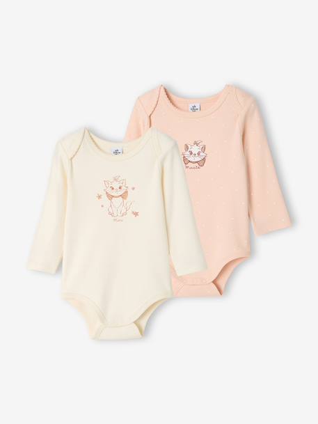 Set van 2 babybody's Disney Marie lichtroze - vertbaudet enfant 