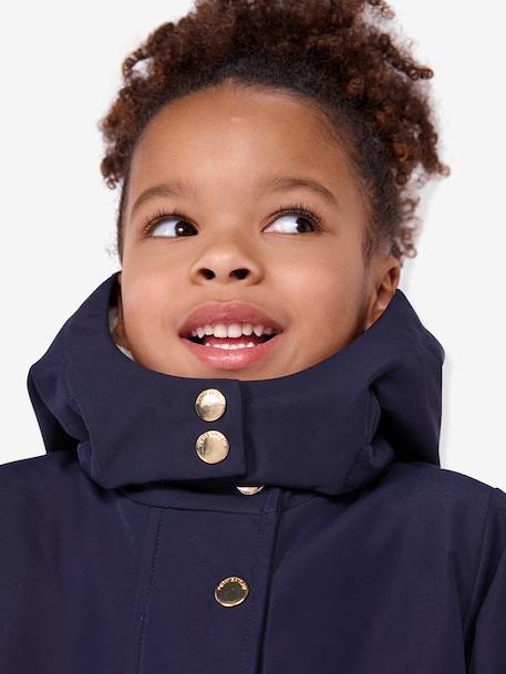 Parka mi-longue marine - vertbaudet enfant 