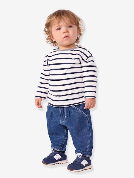 T-shirt met lange mouwen PB marineblauw - vertbaudet enfant 
