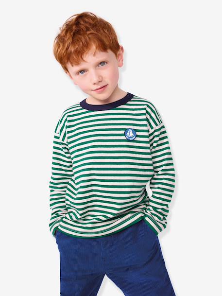 Gestreept PB-T-shirt marineblauw - vertbaudet enfant 