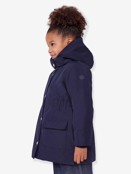 Parka mi-longue marine - vertbaudet enfant 