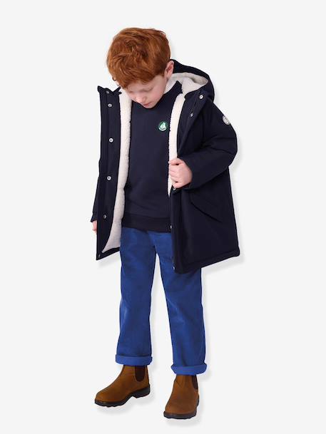 Parka enfant mi-longue marine - vertbaudet enfant 