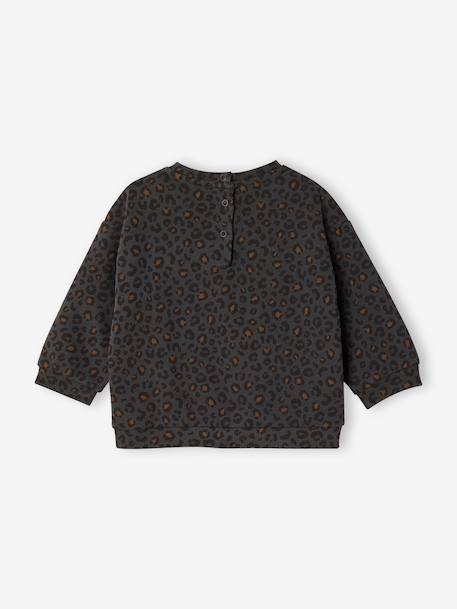 Sweat bébé léopard capsule mère- fille beige+gris foncé - vertbaudet enfant 
