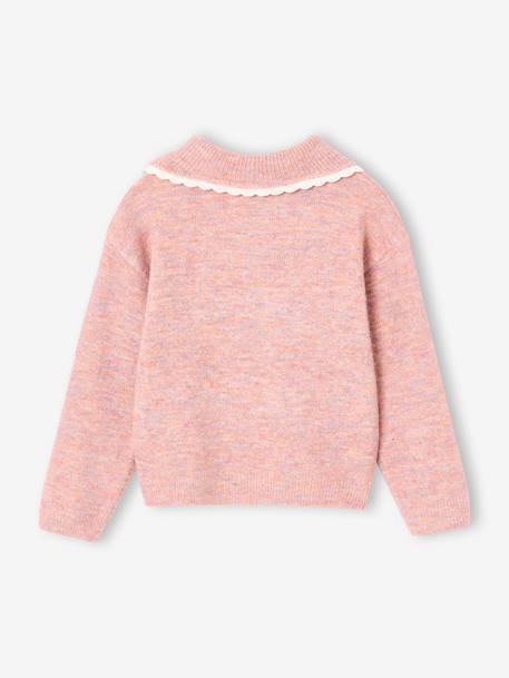 Pull fille col romantique blush - vertbaudet enfant 