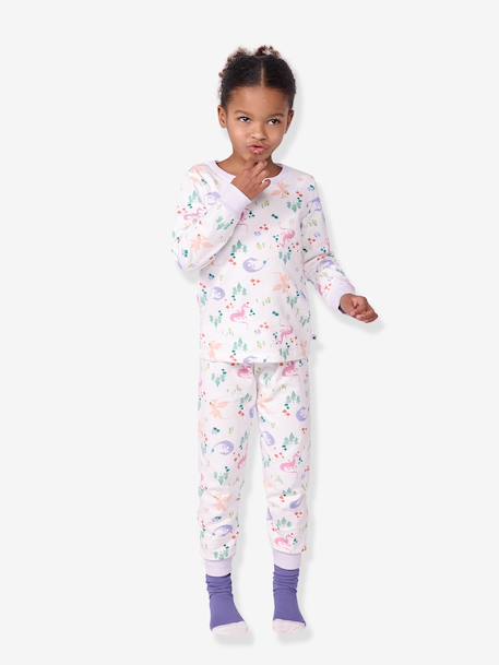 Pyjama imprimé dragons blanc - vertbaudet enfant 