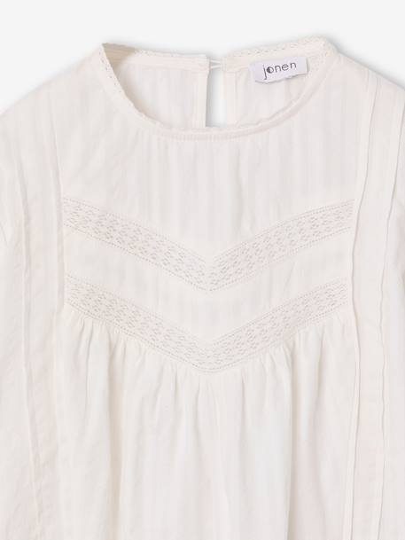Blouse fille écru - vertbaudet enfant 