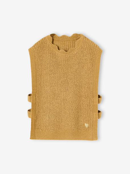 Pull fantaisie sans manche fille marine+olive - vertbaudet enfant 
