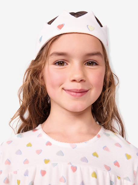 Prinsessen-nachthemd met diadeem rozen - vertbaudet enfant 