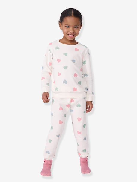 Pyjama enfant coeurs blanc - vertbaudet enfant 