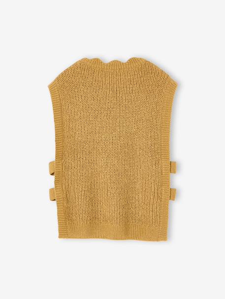 Pull fantaisie sans manche fille marine+olive - vertbaudet enfant 
