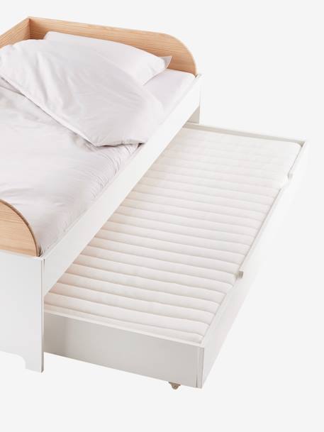 Speciale matraslade en uittrekbaar bed behandeld tegen huisstofmijt Aegis® wit - vertbaudet enfant 