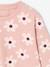 Sweat fille col rond écru+ivoire+rose pâle+taupe - vertbaudet enfant 