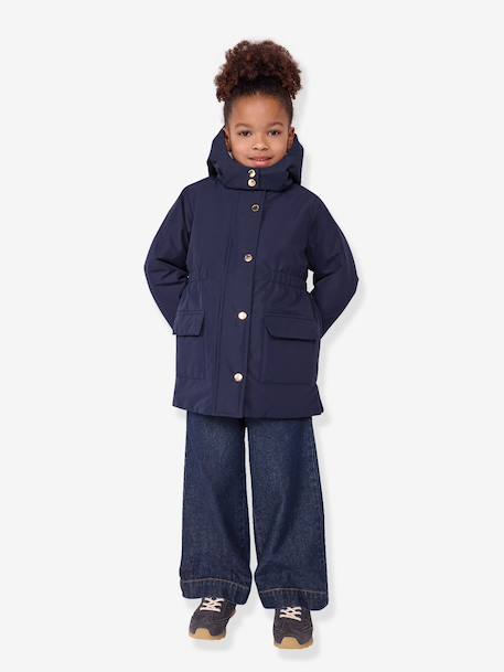 Parka mi-longue marine - vertbaudet enfant 