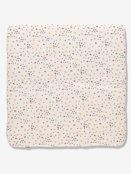 Tapis de sol carré Hirondelles BLANC CLAIR UNI AVEC DECOR - vertbaudet enfant 
