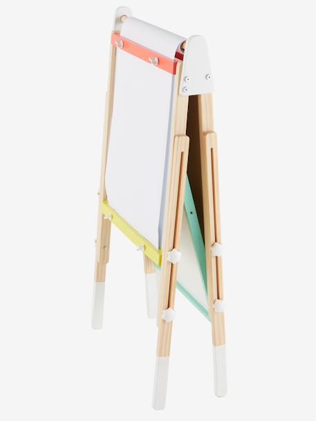 Tableau pliable et réglable en hauteur 3 en 1 en bois FSC® multicolore+Rose - vertbaudet enfant 