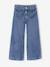 Jean large fille bleu moyen+denim brut - vertbaudet enfant 