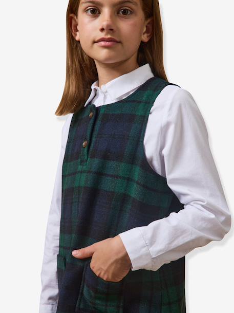 Robe à carreaux vert - vertbaudet enfant 