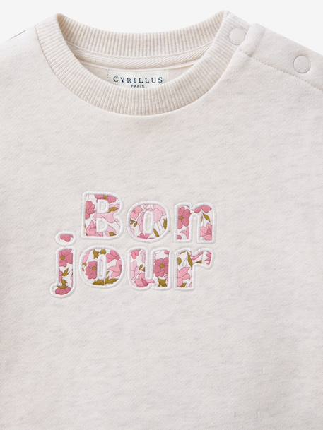 Babysweater Bon jour rozen - vertbaudet enfant 
