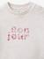 Babysweater Bon jour rozen - vertbaudet enfant 