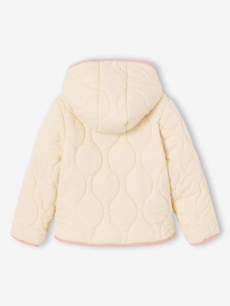 Doudoune légère fille bois de rose+vanille - vertbaudet enfant 